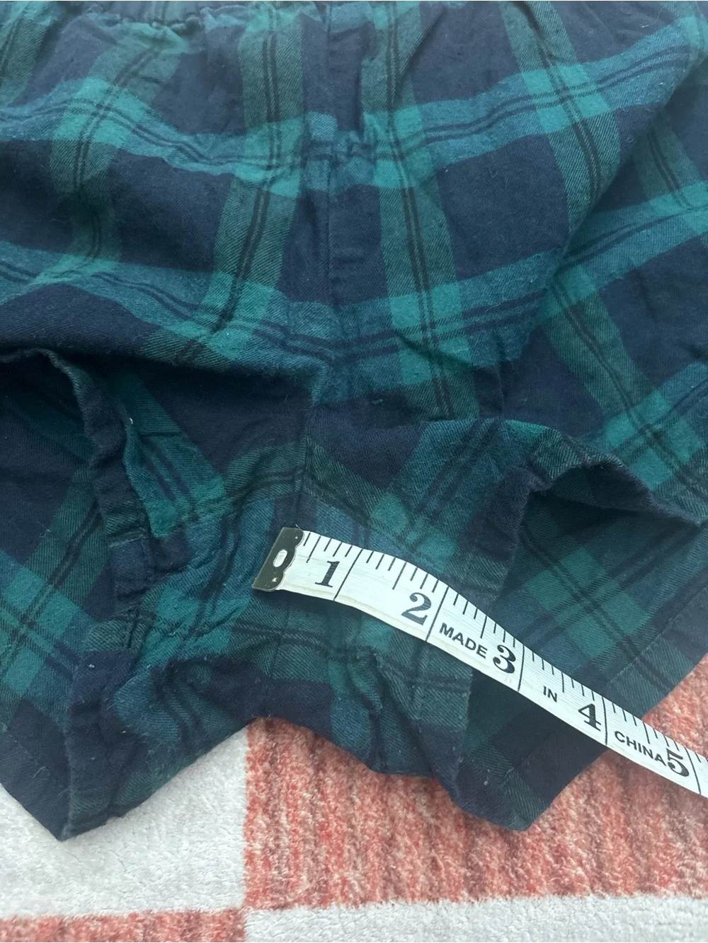 Madewell Tartan Plaid Pajama Sleepwear Set Sz XS